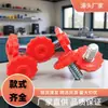 Parafusos com Cabeça de Borracha Vermelha Ecológica, Cabeça de Plástico ABS, Parafusos com Cabo Dentado, Parafusos de Aperto Manual para Gimbal