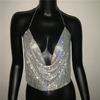 Mulheres Europeias e Americanas Transfronteiriços Novos Produtos Amazon Explosões Metal Sequins Sling Sexy Party Spice Girls Rhinestone Top