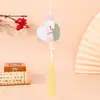 Festival de Mediados de Otoño Conejo de Jade Bordado Colgante de Borla Hecho a Mano DIY Regalo de Vacaciones Caja de Regalo Cultural y Creativa Bolsa Adorno Venta al por Mayor