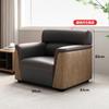 Sofá de Oficina de Alta Gama Combinación de Mesa de Café Sala de Recepción VIP Juego de Sofás de Cuero Área de Recepción Muebles de Oficina de Lujo Ligero