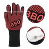 Fabricantes de fonte luvas protetoras de alta temperatura 800 graus silicone forno de churrasco forno de micro-ondas isolamento térmico anti-queimadura