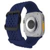 Adequado para apple watch Ultra9876543210 geração se furo de milho pulseira de relógio de silicone respirável novo