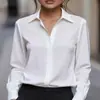 Camisas Brancas para Mulheres, Mangas Longas e Curtas, Roupa Profissional, Traje Formal de Trabalho, Corte Justo (Slim Fit), Algodão com Elastano, Camisas Não Amassam, Atacado