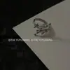Anel Personalizado de Fogos de Artifício para Mulheres, Design Moderno de Faísca, Novo Anel Aberto, Anel Versátil Criativo de Hip-Hop para Dedo Indicador