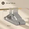 Perchero con recubrimiento de plástico para uso doméstico, colgador de ropa para adultos, estante de almacenamiento para estudiantes, colgador de ropa para dormitorio que no deja marcas