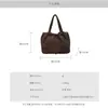 Bolso de mano tipo tote de pana ligero de color liso estilo coreano con cordón, bolso de hombro de gran capacidad, bolso versátil para el día a día para mujer