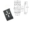26-30: Clip para Carril DIN Clip para Carril de 35 mm Clip de Aleación de Aluminio Soporte de Montaje en Carril Montaje en Carril 1