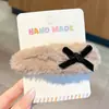 Pasador del Mismo Estilo de Zhao Lusi con Lindo Accesorio para el Cabello de Lazo Lateral, Flequillo y Pinza Lateral Pasador de Peluche Accesorio para el Cabello