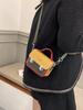 Bolsas de Mujer Transfronterizas 2026 Primavera Nueva Moda Mini Bolso Mensajero Bloques de Color Tendencia Bolso Pequeño Cuadrado de Un Solo Hombro Bolso Cruzado