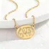 Colar Nicho Transfronteiriço Oco Aço Titânio Design Masculino Corrente de Suéter Moderna High-End Simples Não Desbota Joias Femininas