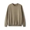 Moletom Masculino com Ombro Caído Pulôver Modelagem Solta Oversized Outono e Inverno Manga Longa Camiseta Básica Casual Versátil Simples Roupa de Baixo