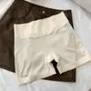Pantalones Cortos de Seguridad Sin Costuras de Seda de Hielo de Cintura Alta para Mujer, Anti-Exposición, Adecuados para Usar con Faldas, Estilo de Verano Delgado, Dobladillo que No se Enrolla, Pantalones Cortos Protectores