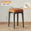 Taburete cuadrado tapizado, engrosado, para uso doméstico, sala de estar, mesa y sillas de comedor, simple y lujoso, taburete bajo apilable, una pieza, envío gratis, dropshipping disponible.