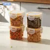 BNBSContenedor pequeño portátil para alimentos con sello a presión, caja transparente para pepinillos y kimchi, caja de almacenamiento para refrigerador