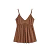 Estilo Coreano Doce Picante Menina Sexy Decote V Alça Fina Regata Verão Nova Moda Slim Fit Casual Versátil Sem Mangas Top para Mulheres