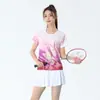 Nuevos Uniformes de Bádminton Conjuntos para Hombre y Mujer Manga Corta Ropa Deportiva Uniformes de Entrenamiento Competición Equipo Verano Secado Rápido Tenis de Mesa Bádminton Uniformes Personalizados