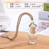 Frasco de Aromatizador de Ar para Carro com Tampa de Madeira e Cordão, Frasco Transparente Modelo Novo, Frasco de Vidro Portátil para Perfume, Direto do Fabricante