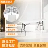 Mesa Larga Plegable de Plástico Mesa de Comedor para el Hogar Puesto Portátil para Exteriores Mesa Larga de Exposición Mesa de Conferencia Mesa de Plástico para Entrenamiento
