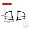 Adecuado para BMW X3 F25 F26 11-17 juego completo de interruptor de logo de volante interior de fibra de carbono negro piano