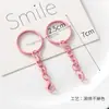 Llavero de anillo de plástico de colores Accesorios para abalorios DIY Colgante de anillo de resorte Gancho de campana Materiales para cadena de teléfono móvil