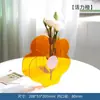 Florero de Acrílico Transparente de Gama Alta Adorno de Decoración de Escritorio Arreglo Floral para Sala de Estar Flores Cultivadas en Agua Florero Transparente de Colores