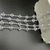 Nova cortina de grânulo de cristal acrílico conectada cadeia de grânulos de casamento guia de estrada layout de palco decoração da árvore de Natal adereços octogonais