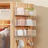 Estante de Almacenamiento para Armario, Cesta de Almacenamiento para Bolsos, Estante Lateral para Gabinete, Organizador de Ropa Interior y Ropa, Cesta Colgante para Armario