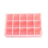 Bandeja de hielo de silicona de 15 compartimentos con tapa, rectangular, sellada, molde de hielo casero, molde para cubitos de hielo de almacenamiento doméstico