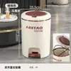 Bote de Basura de Alta Gama para el Hogar con Pedal de Presión, Diseño de Doble Apertura, Cubos Dobles Interno y Externo, Apertura y Cierre Silenciosos, Bote de Basura Multifuncional