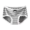 Ropa interior para niñas Serie Gris de Cintura Media, Alta Elasticidad, Transpirable, Cobertura Total, Anti-pellizcos, Suave y Cómoda Ropa interior triangular para mujer 2115