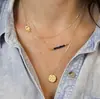 2018 AliExpress Europeo y Americano Mano de Fátima Hueso de los Deseos Perla Barra Palo Lentejuela Cadena Multicapa Collar Cadena de Clavícula