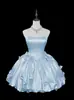 Nuevo Vestido de Fiesta Dulce Strapless con Lazo Transfronterizo 2026 para Damas de Honor, Anfitrión de Reunión Anual, Fiesta y Cumpleaños