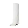 Botas Cano Alto Femininas, Bico Fino, Saltos Grossos, Saltos Altos, Botas Acima do Joelho, Botas para Calça Outono e Inverno, Botas de Moda Feminina, Botas de Cavaleiro