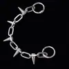 Corrente de Sapato de Metal Estilo Punk Corrente Destacável Decoração Fivela de Sapato Tiras Rebites Lâmina de Navalha Hip Hop Tendência Acessórios Legais