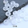 Amatista natural Jade Dongling hebilla de seguridad Xiuyu anillo de pan pequeño deslizante hecho a mano DIY pulsera de cuerda trenzada material cuentas