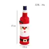 Nova decoração criativa de Natal bolsa de lã tricotada para garrafa de vinho Capa de garrafa de vinho para bar de Natal restaurante