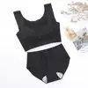 Geração Japonesa Seda de Gelo adesivo sem costura sem fio cor sólida sutiã esportivo feminino yoga dormir roupa íntima