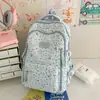 Mochila Estilo Japonés Transfronteriza Ins para Niñas Estudiantes de Secundaria Mochila Linda Dulce de Estrellas Estudiantes de Preparatoria Mochila de Gran Capacidad