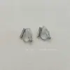 Pendientes de clip para oreja, convertidor de espiral antimosquitos, invisibles, indoloros, sin orejas, para mujer, con clip en espiral, con clip triangular, accesorios