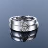 Viento frío anillo de pareja para hombres y mujeres joyería plateada anillo abierto anillo de boda en vivo tiembla en vivo suministro al por mayor
