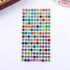 Adesivos de Pontos Coloridos Redondos Tamanho Bolinhas Diamante Brilhantes Brinquedos Infantis Livros Acrílico Decoração de Caderno DIY