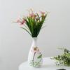 Pigmento blanco quemando cerámica jarrón chino pintado a mano flor seca decoración hidropónica de flores sala de estar dormitorio decoración de arreglo floral dispositivo para flores
