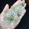 Venta al por mayor de fábrica material de Qinghai jade Hetian accesorios de estrella color de agua soleado jade Hetian estrella de cinco puntas DIY agujero pasante nube trasera