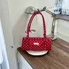 2026 Nueva Moda Coreana Versátil de Nicho Bolso de Lunares para Mujer, Bolso de Hombro Casual Simple de Gama Alta Bolso Almohada