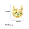 Collar de tarjeta de tarot cuadrado transfronterizo con colgantes de tortuga marina con goteo de aceite, cabeza de carnero, cabeza de toro, accesorios DIY, chapado en oro real de 18 quilates
