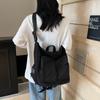 Bolso bandolera de gran capacidad estilo perezoso para hombre, bolso de lona simple estilo japonés, bolso de clase para estudiante personalizado, nuevo bolso de hombro para mujer