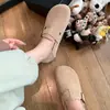 Zapatos Birkenstock de Cuero Genuino Versión Lana para Mujer, Zapatos Perezosos de Suela Gruesa con Forro de Felpa para Invierno, Zapatos Individuales de Cobertura Total, Zapatos Birkenstock con Forro de Felpa