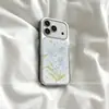 Aplicável à capa de celular Apple 17 cobertura total silicone ip16por à prova de queda novo iphone estrelas gradiente flor de lírio