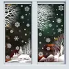 Decoraciones Navideñas Amazon Ciervo Soñador Copo de Nieve Pegatinas Estáticas Colibrí Casa de Nieve Feliz Navidad Pegatinas para Vidrio