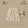 Calça para Meninas 2026 Verão Novo Estilo Bebê e Criança Pequena Divertida Estampa Completa de Morango Calça Casual Macia Versátil Longa para Bebês Meninas